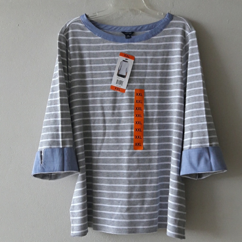 SALE🔥Nautica striped long sleeves top NWT